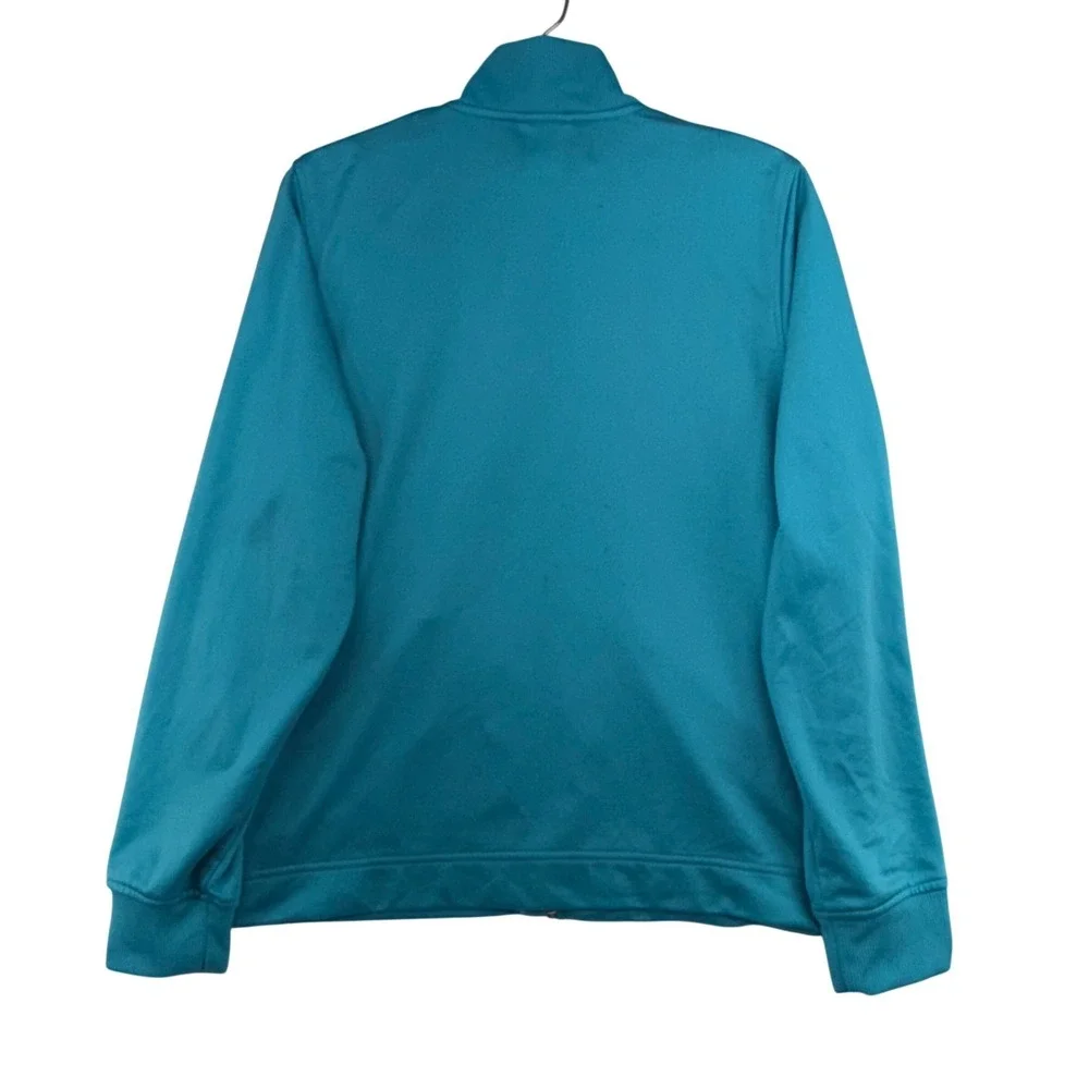 Adidas Mens XL Teal Full Zip Track Jacket Casual Athletic Outerwear AZF001
